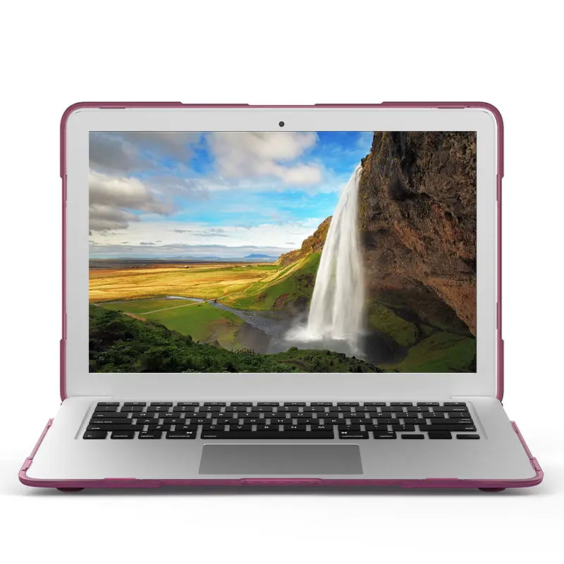 Для Apple MacBook Air Pro retina 11, 12, 13, 15 дюймов чехол с подставкой, защитный чехол с твердой поверхностью, ударопрочный, теплоизлучающий