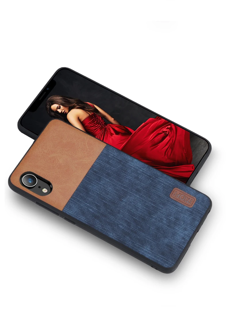 Для iphone XS MAX чехол для iphone XS чехол силиконовый джинсовый кожаный Mofi для iphone XR чехол противоударный XS MAX чехол