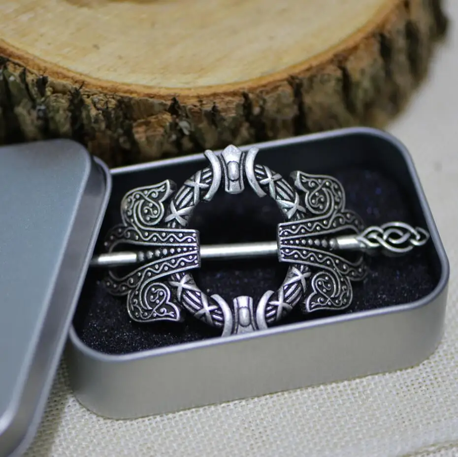 Anti Silver Box LANGHONG 1 шт. шпильки для женщин Viking заколка для волос ювелирные изделия для женщин растительное ювелирное изделие в виде заколки - Окраска металла: Anti Silver Box