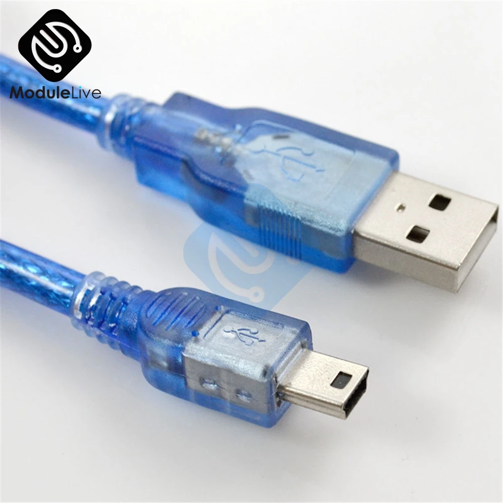Кабель для передачи данных ПК 30 см USB 2 0 A штекер Mini B 5pin Arduino MCU Nano 3 Pro а также старых