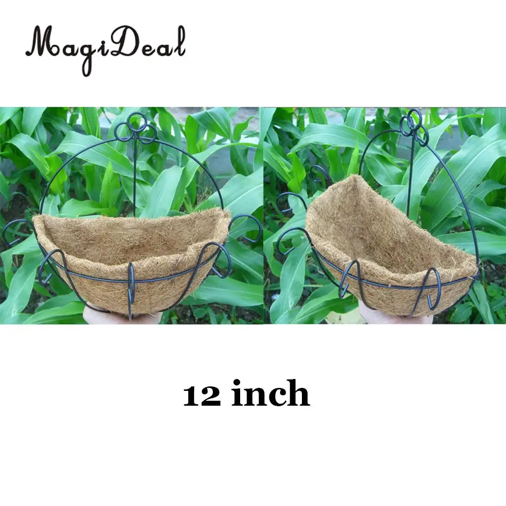 2шт кокосовый полукруглый цветочный горшок Висячие горшки окно декоративный