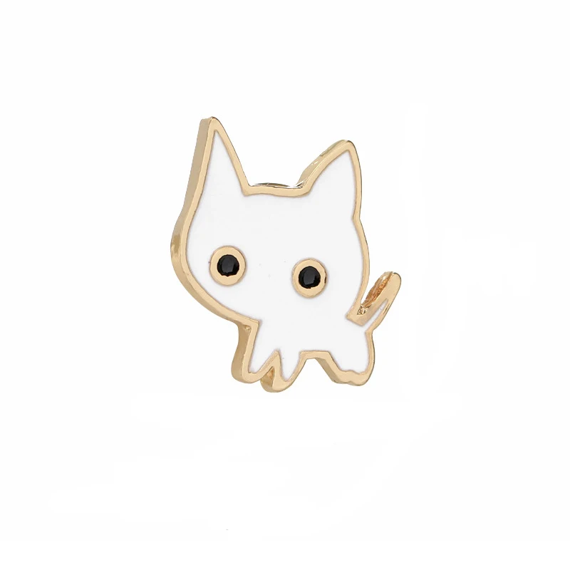 6 шт./компл. милый черный и белый Кот красное вино стекло красная роза