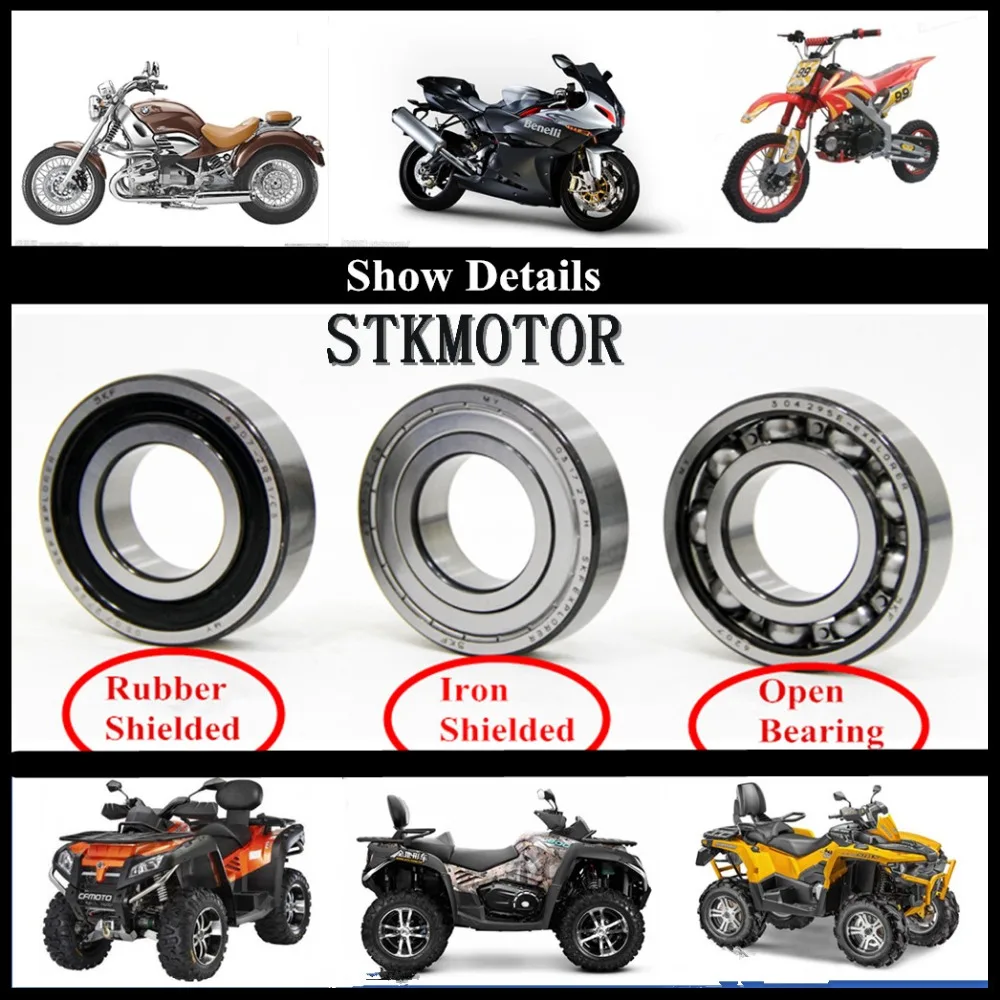 5 шт. радиальные шарикоподшипники 6205 2RS 25x52x15 мм|atv parts|atvs atvsatv bearings |