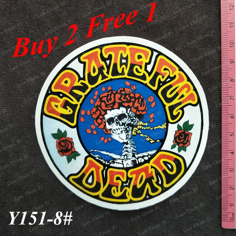 Y151 # The Grateful Dead серии ПВХ наклейки Дорожный чемодан настенная пенал для велосипеда