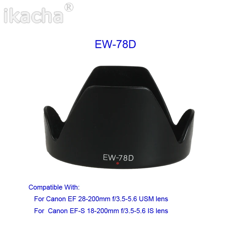 EW-60C ET-60 ES-62 EW-73B EW-78D ET-60 II EW-63C EW-63 II Камера бленда объектива для Canon Камера объектив