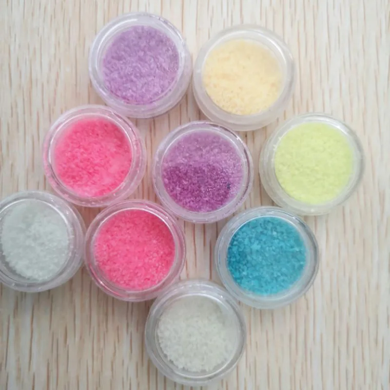 Флуоресцентный флуоресцентный порошок для ногтей Блестящий цветной пигментный