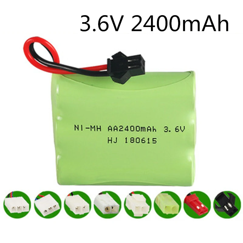

3,6 v 2400 мАч металл-гидридных или никель Батарея AA никель-металл-гидридного 3,6 v Батарея пакет для Радиоуправляемый игрушечный автомобиль лодк...