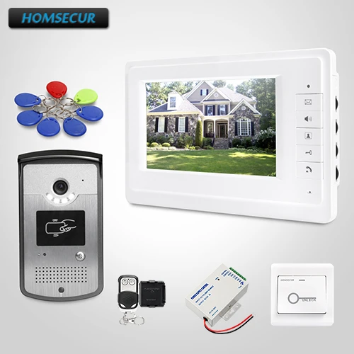 Система видеозвонков HOMSECUR RU Store с ИК камерой ночного видения + большая