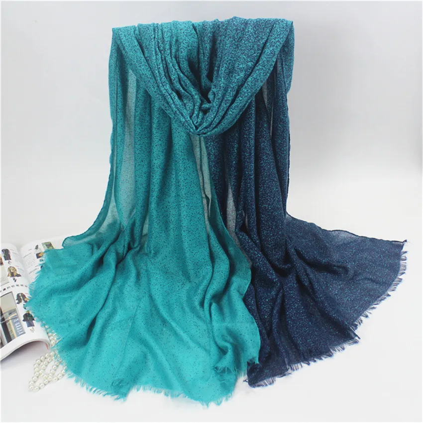 2018 Женские Модные леопардовые пятна кистовидная вискоза шарф леди Градиент