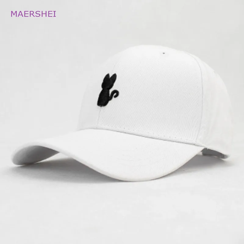 MAERSHEI бейсболка с вышивкой кошки sanpback корейская шляпа модная дикая сгибающаяся