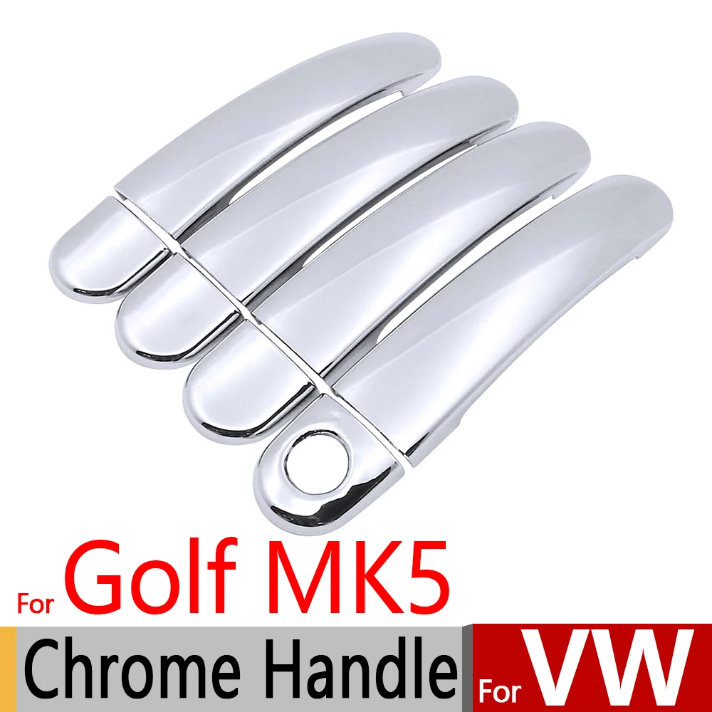 Для VW Golf 5 Mk5 хромированные Чехлы для ручек набор Volkswagen 1K 2004 2009 3 и дверей GTI