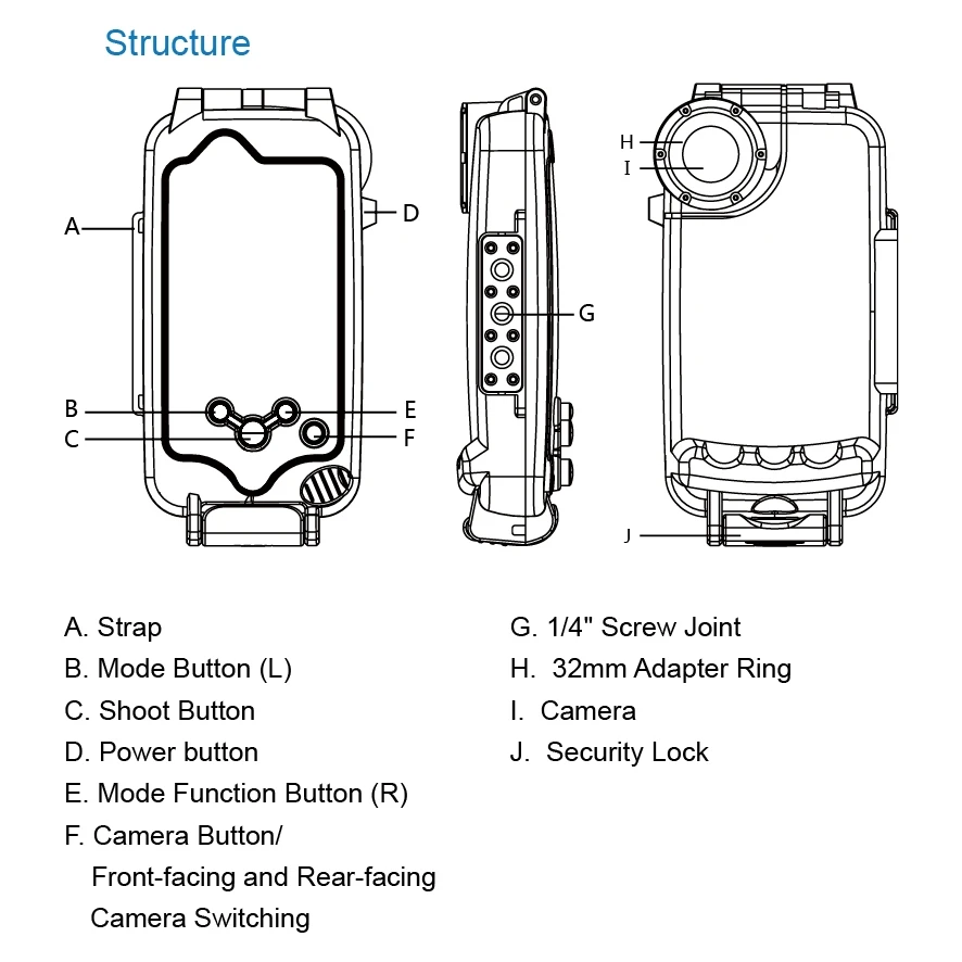 PULUZ For iPhone 8 Plus 7 X XS 40m/130ft Waterproof Diving Case Housing Photo Video Taking Underwater 40m Cover |