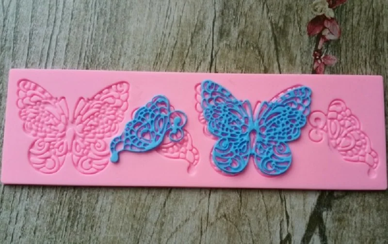 1 шт. в форме бабочки силиконовые формы для помадки на торт DIY Fondant (сахарная)