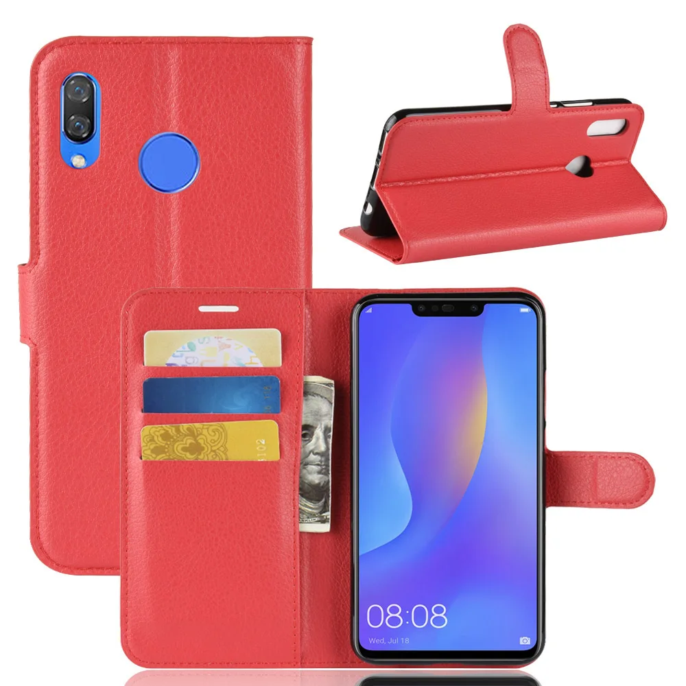 Мода откидная крышка для huawei nova3i caseNew мужские и женские кожаные чехол телефона с