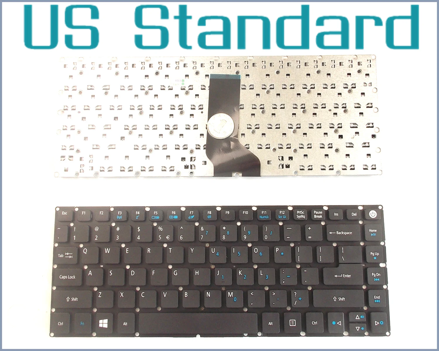

Laptop US Layout Keyboard For Acer Aspire E5-473G-561X K4000 & For Travelmate P248-M P248-MG