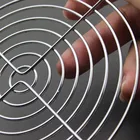 Металлическая сетка для вентиляторов Gdstime, 1 шт., 14 см, сетка из железа, из нержавеющей стали, сетка для вентиляторов 140 мм x 140 мм, фильтр для крышки вентилятора постоянного и переменного тока