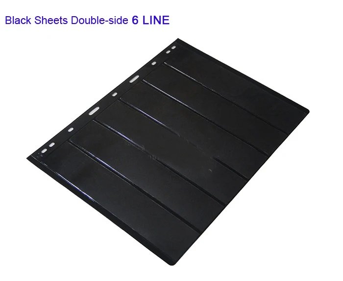 Черный цвет 6 линий/страница набор для хранения листьев почтовый держатель