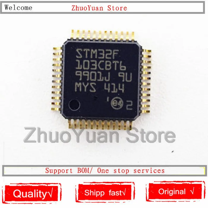1 шт./Лот Новый оригинальный чип STM32F103CBT6 STM32F 103CBT6 LQFP48 IC|Голосовые модули