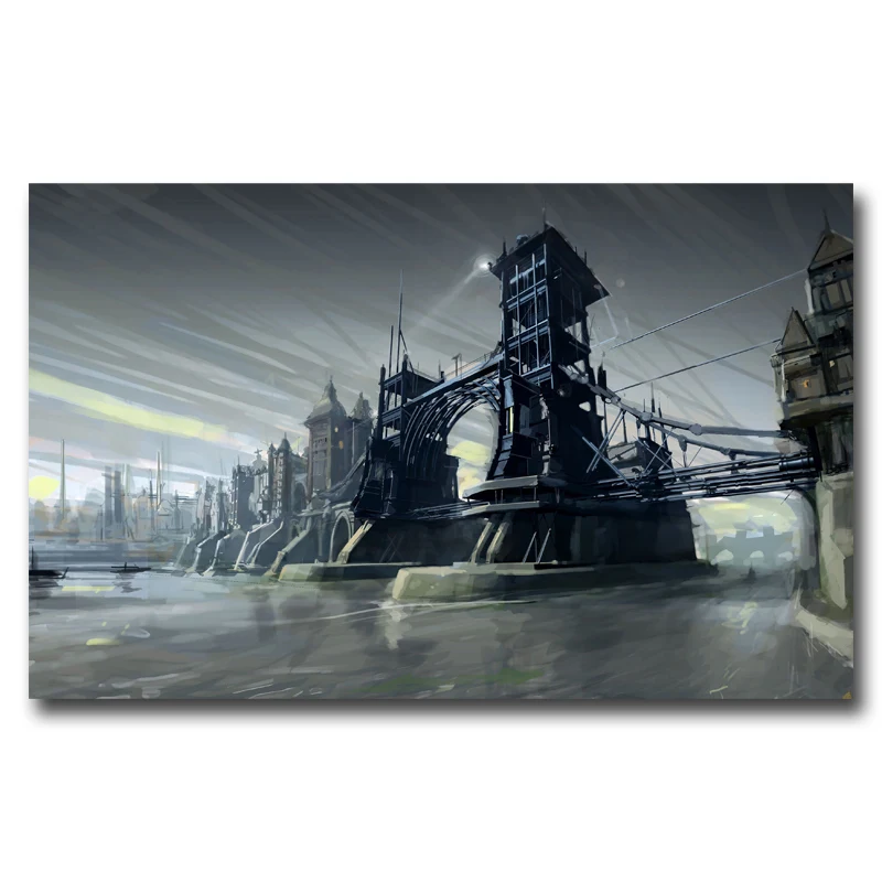 Dishonored видео игра плакаты и принты Искусство гостиная шелковая настенная