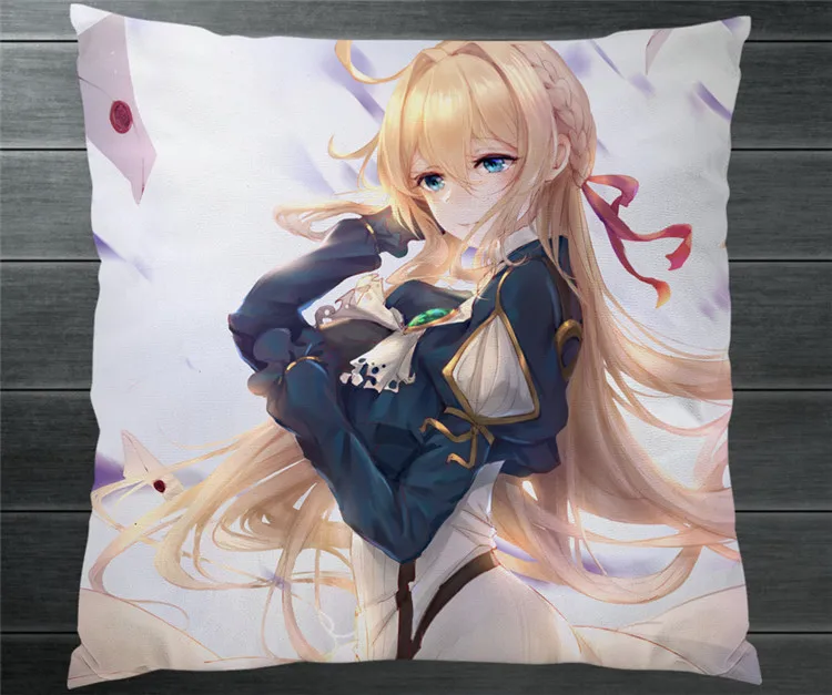 Аниме фиолетовый Evergarden Two Side 40x40 см фотолампа косплей подарок новинка P6|Костюмы