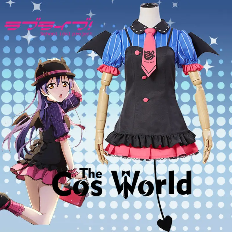 Аниме-костюм для косплея школьная форма Idol Project Umi Sonoda Bat Little Devil Demon |