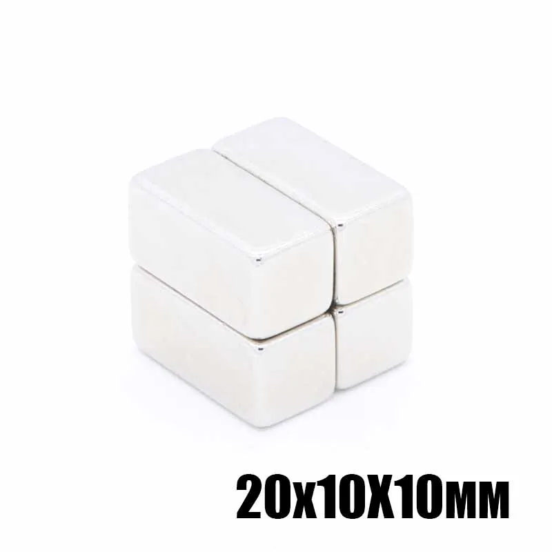 20 шт./лот F 20x10x10 мм N35 Сильный квадратный редкоземельный магнит NdFeB 20*10*10 неодимовые