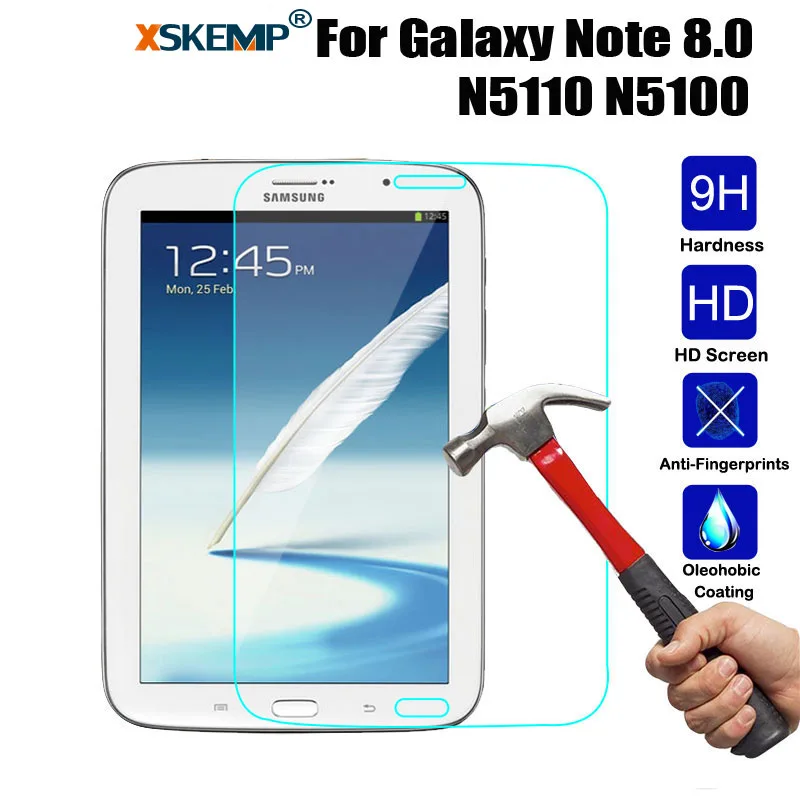 Закаленное стекло для Samsung Galaxy Note 8 0 GT N5110 N5100 Ультрапрозрачная Защитная пленка