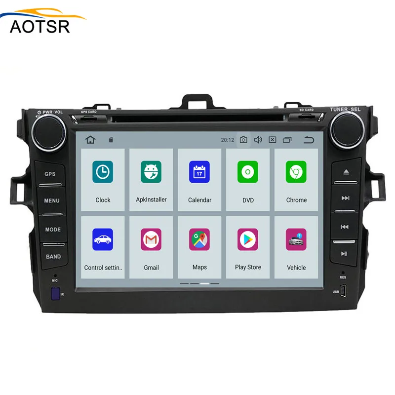 4 + 32G Android 9 0 автомобильный dvd gps навигатор для Toyota corolla 2007 2008 2009 2010 2011 2012 Wifi