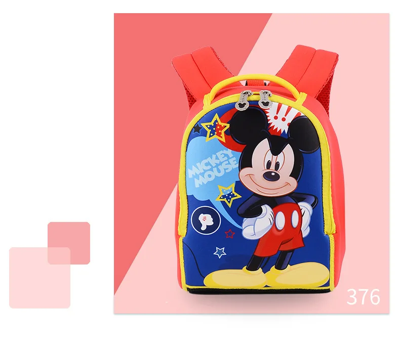 Disney Микки Маус ребенок мультфильм сумка для школы детей детский сад рюкзак мальчик женская сумка Книга сумка DJ6001
