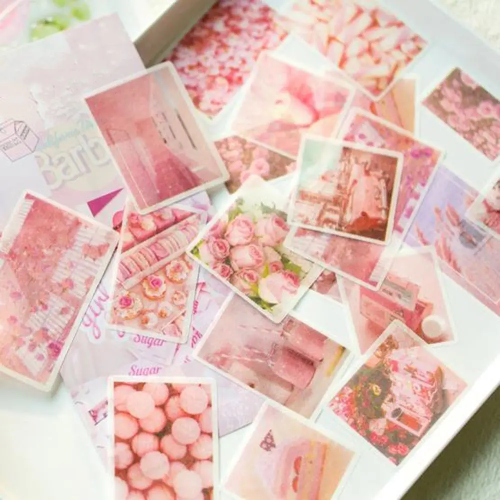 60 штук упак. милые романтические воспоминания дневник наклейки для скрапбукинга