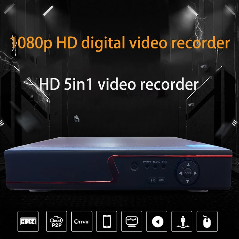 Jvtsmart AHD DVR 4 канальный 8 видео Регистраторы 5in1 CCTV TVI CVI аналоговый IP Гибридный
