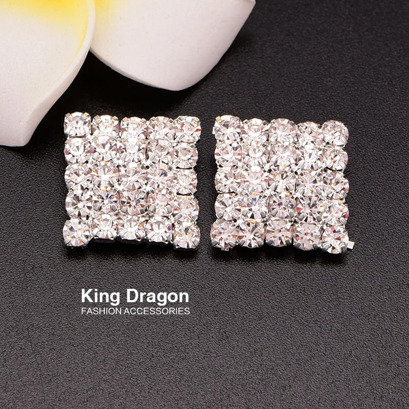New Arrival Metal Rhinestone Buttons For Craft 16MM 5PCS/Lot Silver Color Shank Back KD116 | Дом и сад