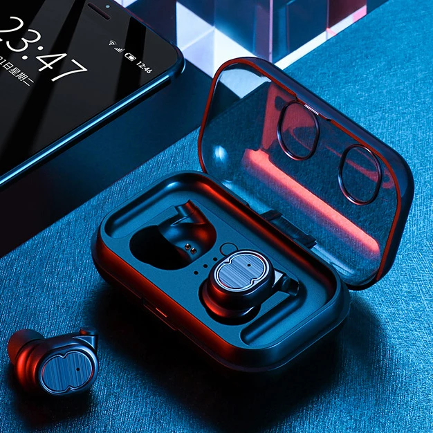 Tradexero Bluetooth наушники 5,0 TWS-8 беспроводные наушники мини наушники HiFi Звук Спорт водонепроницаемый с микрофоном для всех мобильных телефонов
