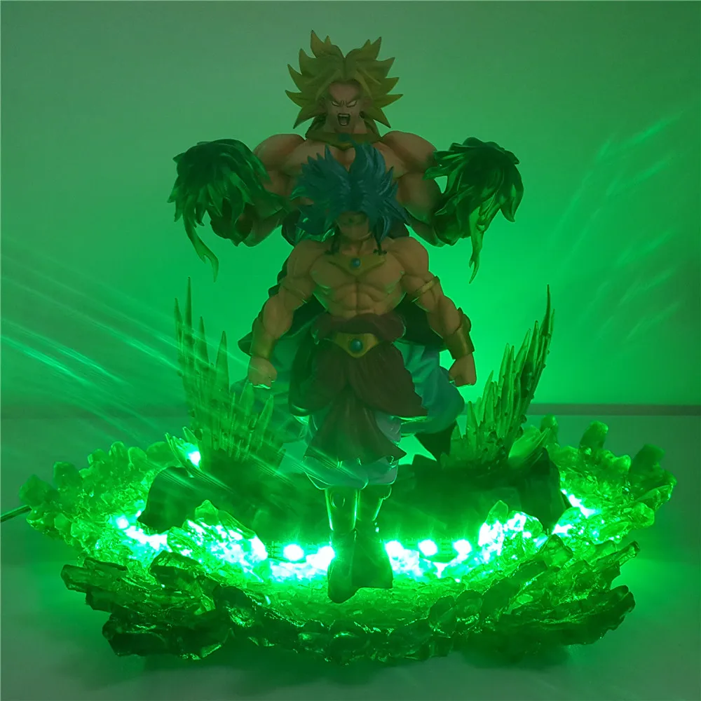 Dragon Ball Z фигурка Супер Saiyan Broli Evolution ПВХ модель DIY светодиодный Dragon Ball Light аниме Dragon Ball Супер коллекционная