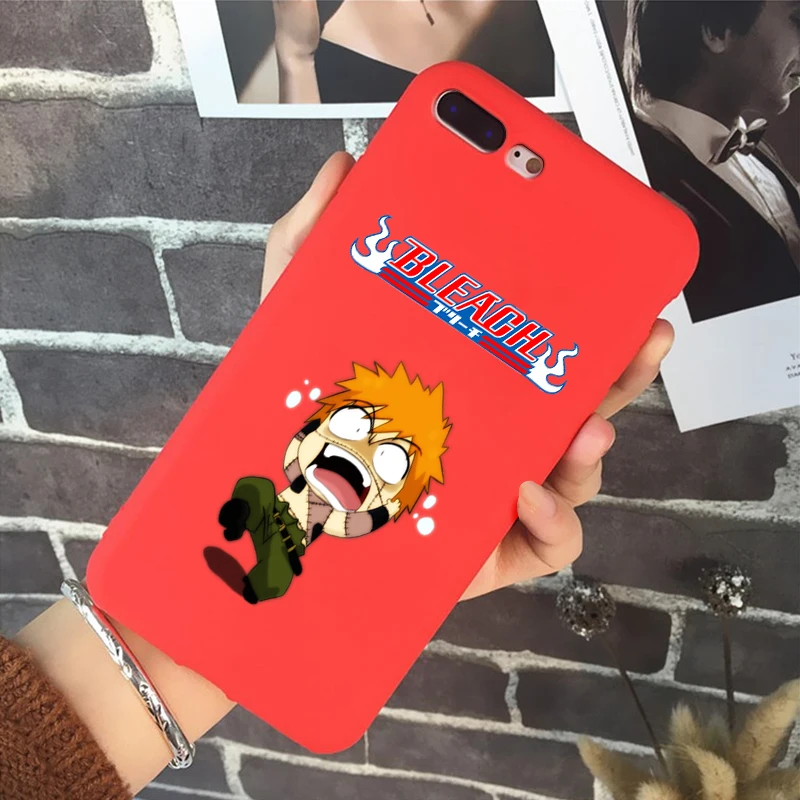 Bleach Kurosaki Ichigo аниме мягкий силиконовый карамельный цвет чехол для телефона для iPhone X XR XS MAX 6 7 8 plus 6s TPU - Цвет: R-5666