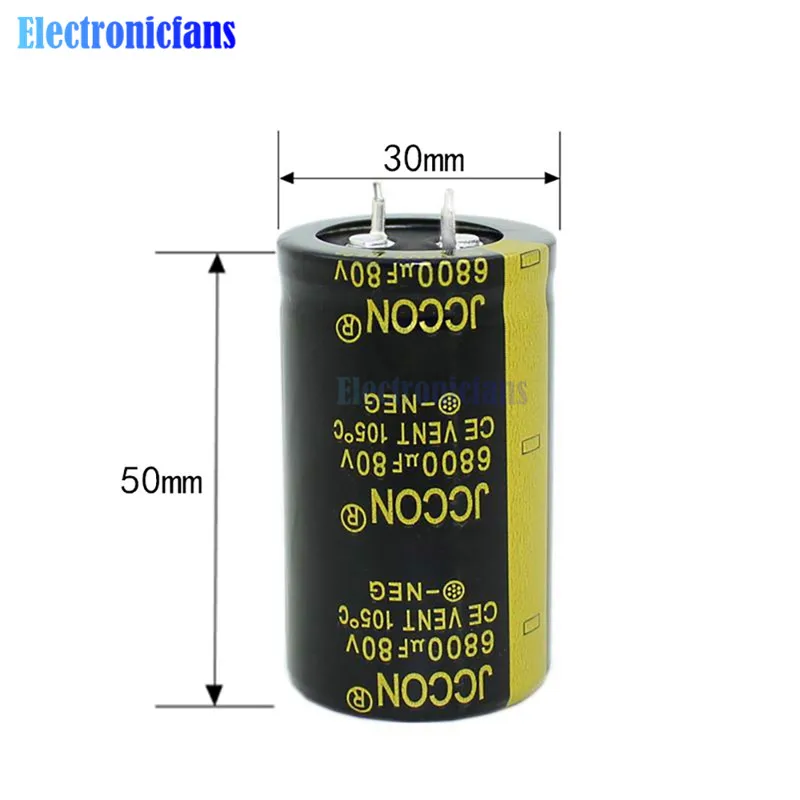 Diymore 80V 6800 uf 30X50mm алюминиевый электролитический конденсатор Высокочастотный