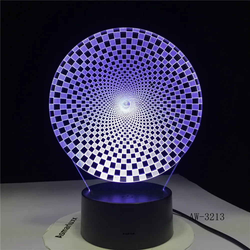 3D Красочные визуальные Led абстрактные новые формы ночные светильники Usb животные