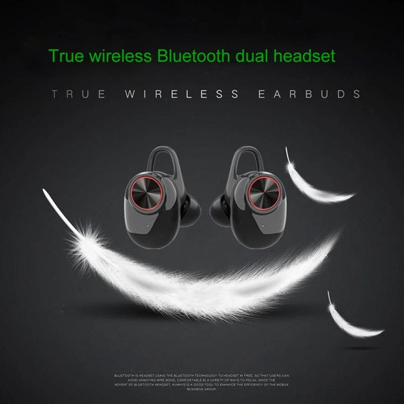 TWS Bluetooth гарнитура V5 беспроводная гарнитура с зарядным устройством для Xiaomi гарнитура музыкальные наушники с шумоподавлением для iphone 8