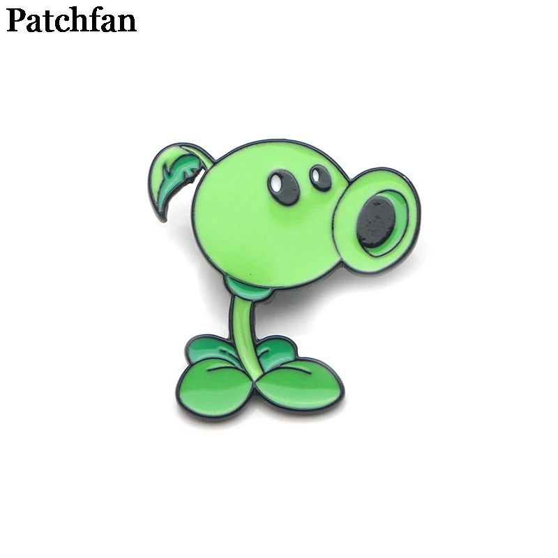 Patchfan Растения против Зомби мультфильм цинк булавка para рюкзак одежда для сумки рубашка шляпа insignia значки броши для мужчин и женщин A2037