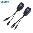 ESCAM 1 пара, Пассивный CCTV Coax BNC видео Мощность Балун Приемопередатчик к RJ45 разъем