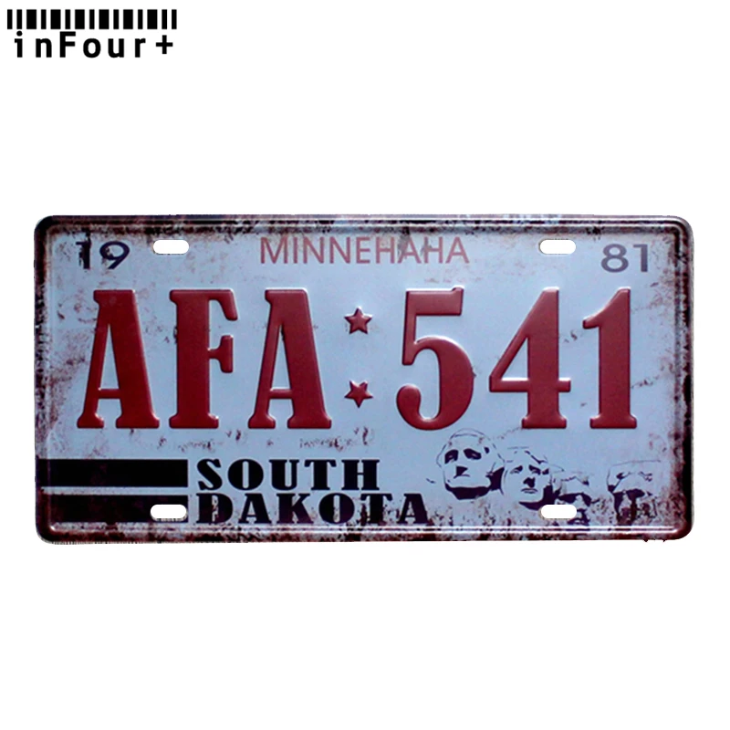 Minnehaha AFA541 металлический Автомобильный Номерной Знак Винтажный для домашнего