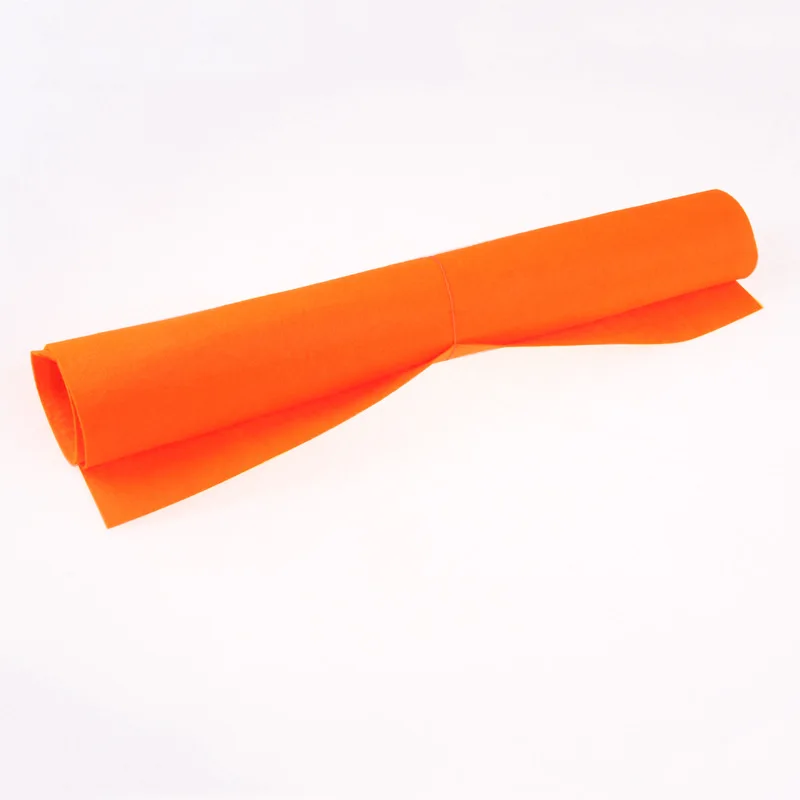 Orange 50x40 см большой 1 шт. Нетканая фетровая Полиэстеровая ткань, войлочная ткань, принадлежности для детского сада для шитья кукол, аксессуары для рукоделия - Цвет: Orange