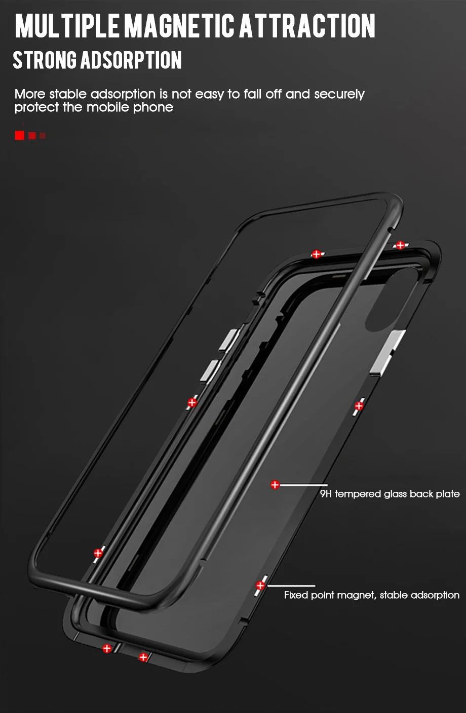 Металлический магнитный чехол для iPhone XR XS MAX X 8 Plus 7, чехол из закаленного стекла на магните для iPhone 7, 6, 6 s Plus, чехол на x xs