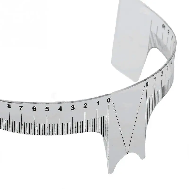 2018 New Eyebrow Grooming Stencil Shaper Ruler Measure Tool Makeup Reusable Measures Wholesale | Красота и здоровье