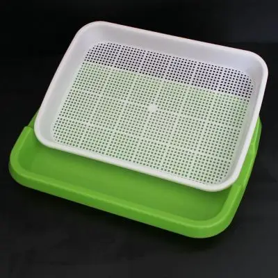 

Bean Sprouts planting nursery seedling tray vegetable cultivation Hydroponics Seed Sprouter Germination Sprout Plate Drain tray