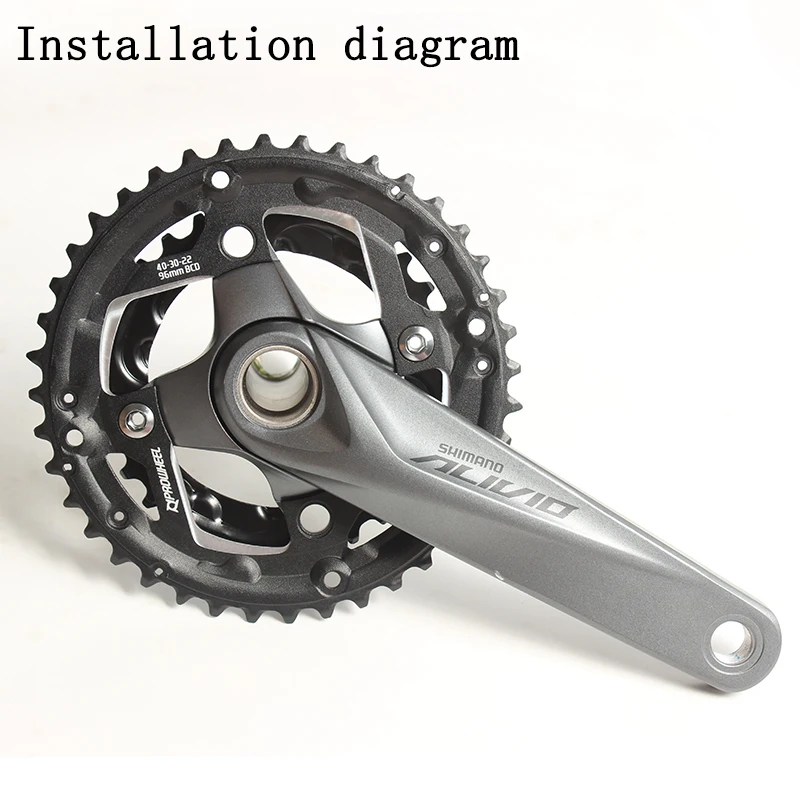 Prowheel 7/8/9 Скорость BCD96mm 40T30T звездочка цепной передачи BCD64 мм 22T MTB дорожный велосипед диаметра окружности болтов(цепное колесо диск зубчатое колесо цепной передачи зуб срез