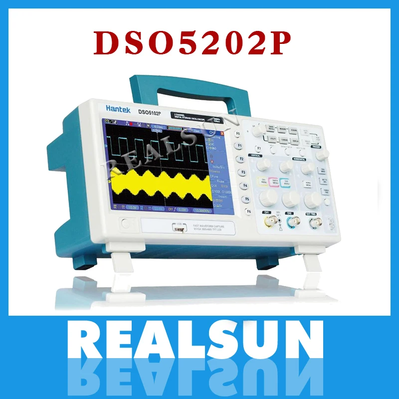 Цифровой осциллограф Osciloscopio Hantek DSO5202P портативный двухканальный с ЖК дисплеем и