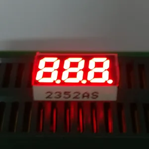 Ультраяркий катоданод Commom 0,25 дюйма, Красный 7-сегментный дисплей, 3-битная цифровая трубка, 0,25 дюймовый светодиодный дисплей 15,3*8*4 мм