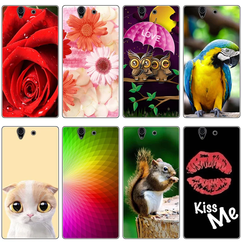 Мягкие чехлы из ТПУ для телефонов Sony Xperia Z L36h C6602 5 0 дюймов C6603 L36i Nutella фламинго сова
