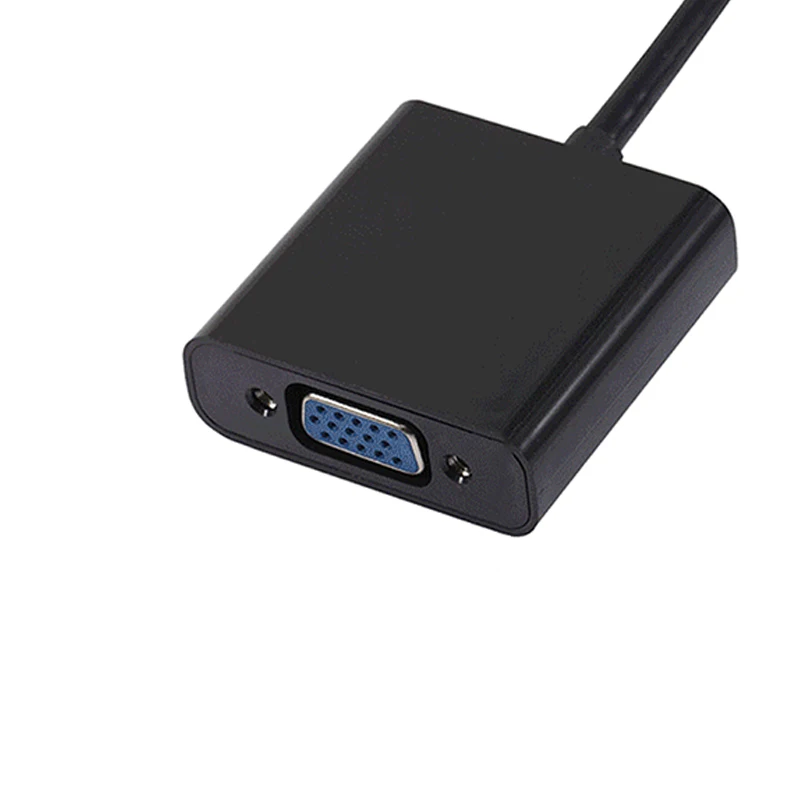 Высококачественный HDMI совместимый преобразователь HD C в VGA адаптер 1080P цифровой